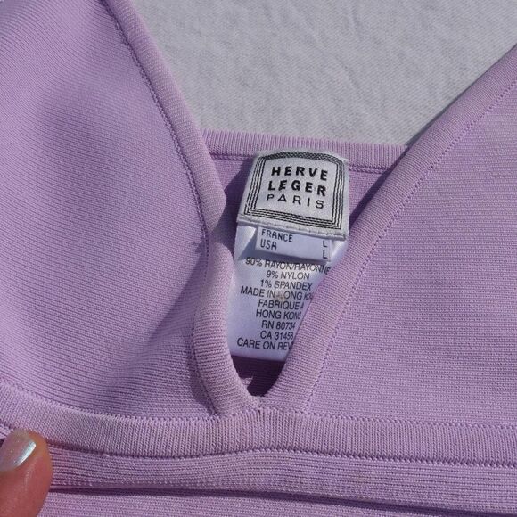 Early-midβ90s Herve Leger doubleβ zip bandage tank top - Picture 2 of 7